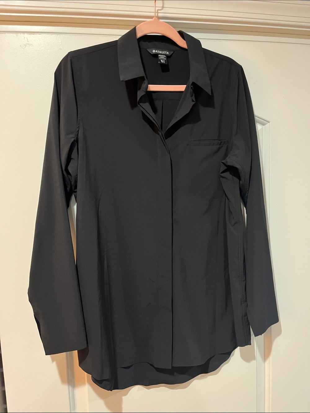 Black button down tunic